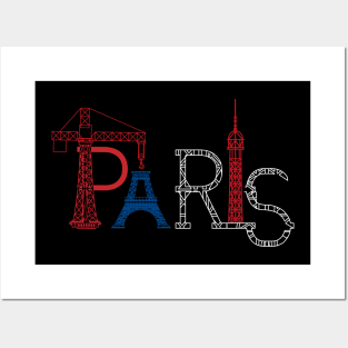 Paris Eiffel Tower Themed Design Posters and Art